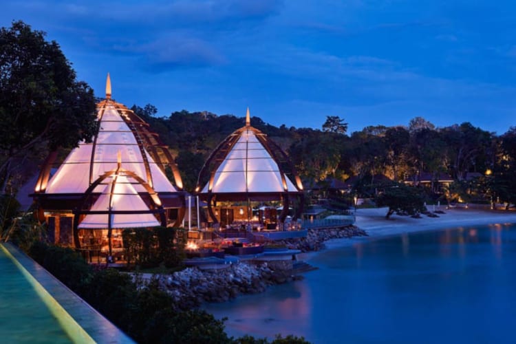 Beach Grill at night